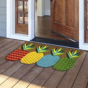 Carpets Pineapple Summer Home Bathroom Bedroom Doormat Nautical Natural Fiber Outdoor 16 Thick Rugs For