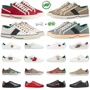 Mężczyźni kobiety Casual Buty Designer Sneaker Luksusowy as Ace Tiger Tiger haft czarny biały czerwone zielone paski platforma butów spacery