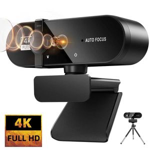 Webcams 4K 1080p Mini -Netzwerkkamera 2K Full HD -Netzwerkkamera mit Mikrofon 1530FPS USB -Netzwerkkamera für YouTube PC -Laptop -Videoaufnahmen J24051 geeignet
