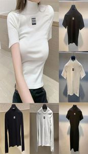 Brief Strick -T -Shirt Kleider Pullover für Frauen Designer Mode Strick Hoodie Marken Damen Tees Tops7651444