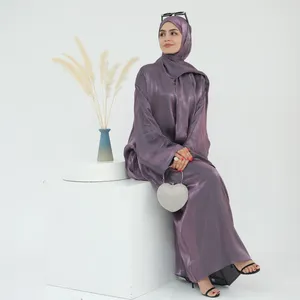 エスニック服eidラマダンフード付きスカーフアバヤイスラム教徒の女性ヒジャーブドレス祈り衣服