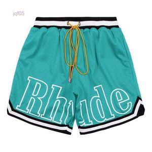 Designer Shorts Rhude Mens Capsule Summer Beach Pants Mesh Material Breathable Sweat Loose Fitness Basketball Short Size M-3xl X3ZU X3ZU