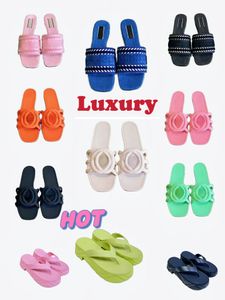 Designer sandals Womens Rubber Jelly Script Interlocking G Slippers Flat Slides Slides shoe Casual Comfort sandle Summers Beach Flip Flops Outdoor Luxury shoes