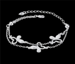 Gift Butterfly 925 Silver Armband JSPB409 Girl Women Sterling Silver Plated Charm Armelets9794010