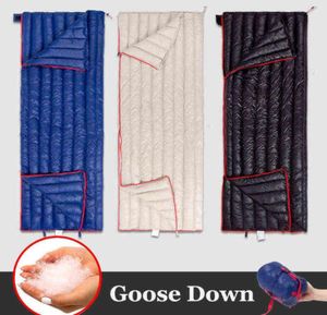 Ultralight Sleeping Bags Portable Goose Down Sleeping Bag Waterproof Splicable Double Sliping Bag Camping Sleeping Bag Däck 211228938683