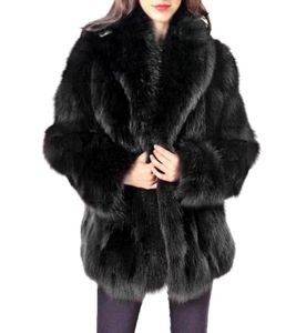Nuovo cappotto invernale Donne Fux Furx Pellicola Plus Size Women Stand Collar Giacca in pelliccia a maniche lunghe Gilet FourRure8130932