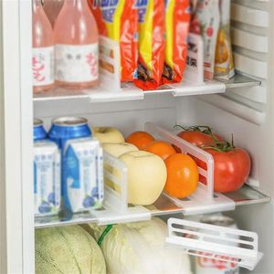 Klädlagring lätt att montera kylskåp avdelare klipp sommar kök hållbart justerbar hylla rengöring
