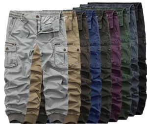 Mens Outdoor Cargo Pants Fashion Occident Trend Hip Hop Multiple Pocketst Pant Designer Spring Male Zipper Buttons Skateboard Loos3995160