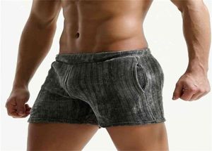 New Men039s Corduroy Shorts Casual Vintage Breathable Home and OutDoor Stripe Shorts With Soft Elastic Waist Wide 2103307340782