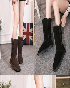 New Designer Women Fashion Snow boots Winter Keep Warm Women039s HighBoot Classic Buttons for Designing Women039s Boots5201130