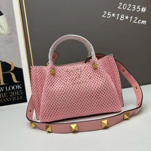 Large capacity fashion Tote bag woven Tote temperament All-in-one shoulder bag 25*18*12