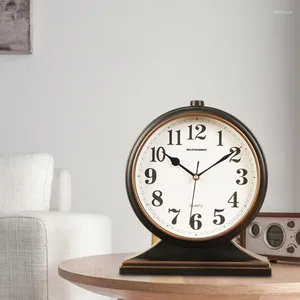 Настольные часы винтажные европейские стиль деревянные часы тихий декоративный стол