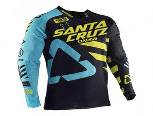 2021 Santa Cruz Enduro Downhill Mountain Bisiklet Formaları MX Motokros Yarış Forması Uzun Kol Bisiklet Kıyafetleri Tshirt4996158