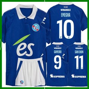 RC Strasbourg Alsace soccer jerseys 24 25 BELLEGARDE Gameiro ORQUE maillot de foot 3rd 2024 2025 MOTHIBA EMEGHA SAHI DION Diallo DJIKU DELAINE BAKWA football