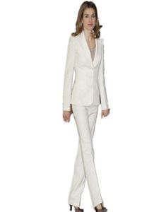Design bianco Business Elegant Women Suit Set Blazer Pants Office Suits Ladies Stupt 3638731