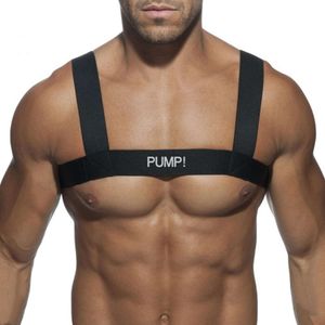 PUMP Fashion Shoulder Backband Men's Sexy Carnival Party Fiess Show Muscle Chest Strap PU5502