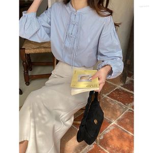 Camicette da donna yanyu jiangnan in stile cinese fibbro camicia da colletto all'inizio della primavera