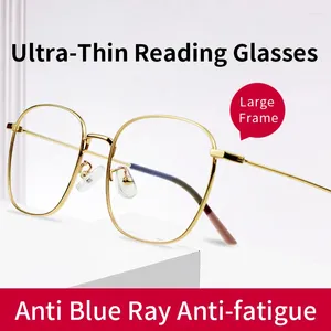 Sonnenbrille Stylische ultraleichte Lesebrille Ultradünne harte, multi-beschichtete Harzlinsenvergrößerung Anti-UV/Augen-/Blendung Frauen