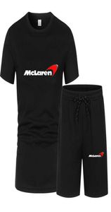 2021men039S Summer Cotton F1 Racing McLaren Tshirt Jersey Oneck