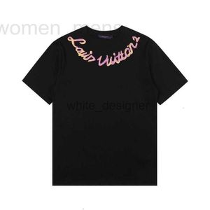 デザイナーメンズプラスティーポロスデザイナーTシャツ女性用半袖イージーハンドペイントオンラインレッドスターファッションブランドスピリット
