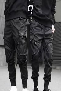 Men Cargo Pants Ribbons Harem Joggers Harajuku Sweatpant Hip Hop Trousers H665235472