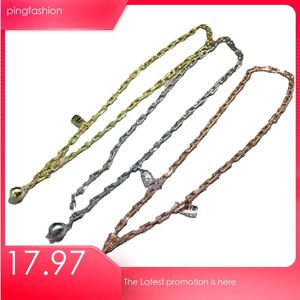 halsband ping pärla halsband designer armband för kvinnor smycken juvelery seiko editiont swde rund boll lås hardwear serie