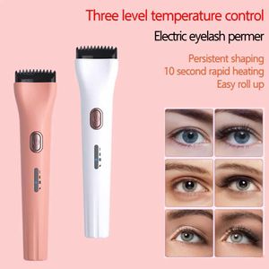 Eyelash Curler Hot Curling Electric Eyelash Curler 3-läge Electric Eyelash Curler Portable Hot Curler Comb Långvarig Makeup Tool Q240517