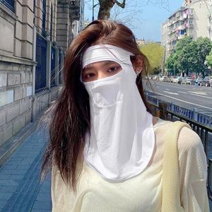 Lenços de seda capa de face 360 Full Cool Feeling Cycling Scarf UPF 50 Anti-UV Sun Protection Mask