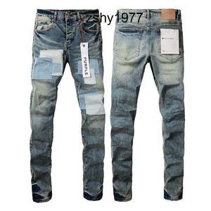 Purple Brand Jeans с американскими уличными пятнами в виде старого патча3LFP