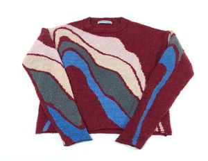 Men039s Sweaters Stock Kiko Yb brushed technology round neck elastic color matching sweater kostadinov men039s and women033745824