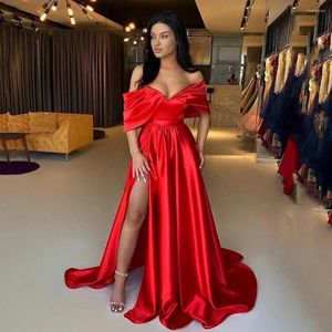 Party Dresses Red Off The Shoulder Illusion Bodice Boho Prom Glitter Sparkle Mermaid Beach Bridal Dress Vestido De Novia