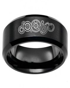 Fashion Doctor Who Siegel von Rassilon Symbol Ringen Edelstahl Band Herren Schmuck Geschenk Größe 61361950945207517