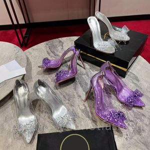 Sandálias de grife cristal saltos altos saltos esbeltos malha sapatos de flores estampadas em couro de borracha feminina feminina feminina