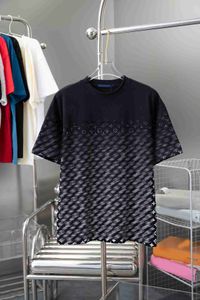 shirt Spring trend street fashion mens round neck letter printed t-shirt loose casual vacation clothing polo