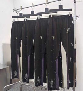 Męskie spodnie dżinsy IES Designer Dresspants Sports 7216b Painted Flare Sweat Pant 8tmu 3jqls1162036