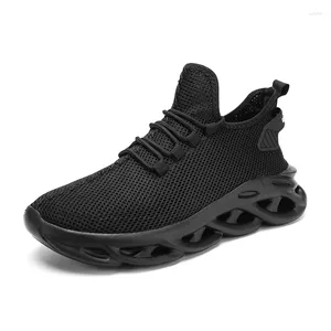 Casual Shoes Breathable Men Running Fashion Mesh Men's Sneakers Lightweight Lace Up Male Flexible Walking Tennis 39-48