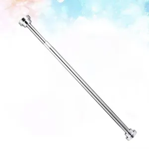 Shower Curtains Spring Tension Rod Curtain Extendable Rail Bar Clothes Drying Rods Wardrobe