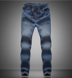 Wholenew 2015 Мужские стильные разорванные джинсы Jogger Jogger Skinny Biker Jeans Perfumes 100 оригинальных плюс M 5xl Elastic Jeans5614567