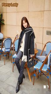 Have LabeWomen Jacket Coat Toteme Brand WooFulSleeve Gray Scarf Collar Single Breasted Casual6886928