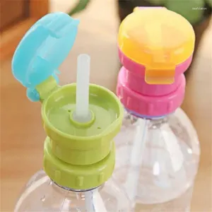 Wasserflaschen Kinderflaschen Spill Proof Juice Soda Deckung mit Strohschlupfgetränk Sippy Feeding for Kid