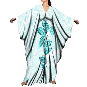 Sukienki imprezowe modne damskie sukienki z długim rękawem 5xl Hawaii Polynesian Tribe Design