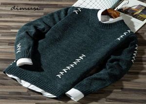 Dimusi Spring Autumn Autumn Mens 스웨터 캐주얼 울 풀오버 풀버 풀 오버 패션 남성 슬림 한 니트 셔츠 의류 81743626763456
