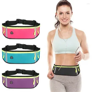 Waist Bags 1PC Bag For Women Men Waterproof Comfortable Sport Running Gym Fanny Safty Reflective Tape Cycling Phone Case 2#