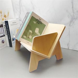 Küche Storage Holz Desktop Bücherregal einfach