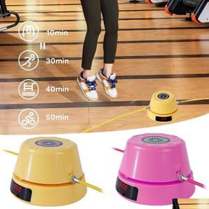 Jump Ropes Matic Electric Skip Hine Mtiperson Intelligent Remote Control Rope Sn Counting For Home Fitness Work E2K3 Drop Delivery S Dhuz0
