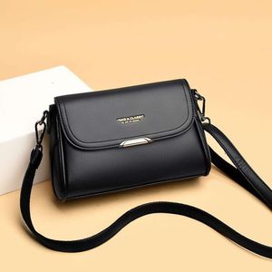 Fortgeschrittene echte Tasche für Frauen im Jahr 2024, neue Sommer Mode vielseitig weiche Leder One Schulter -Crossbody -Mutter -Tasche, große Kapazität