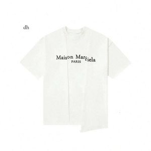 Mais Margiela t koszule męskie koszulka przyczynowa projektant drukowania