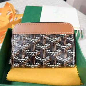 Högkvalitativ lyxdesigner Matignon Key Pouch Wallet Womens Fashion Zipper Wallet Card Holders Purse Mens Real Leather Coin Purses Keychain Passport Organizer