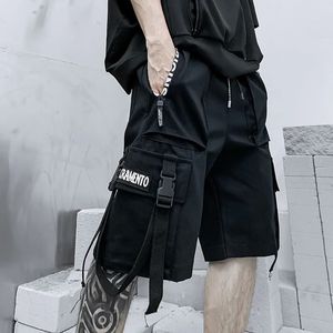 Summer Shorts Men Harajuku Streetwear Casual Mans Cargo Shorts Fashion Techwear Japanese Korea Hip Hop Y2K Punk Mane Clothing 240520