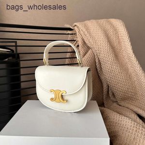 Factory Stores Wholesale and Retail Mini Small Bag Womens 2024 New Light Luxury Wedding Triumphal Arch Lock Saddle Single Shoulder CrossbodyVX0G